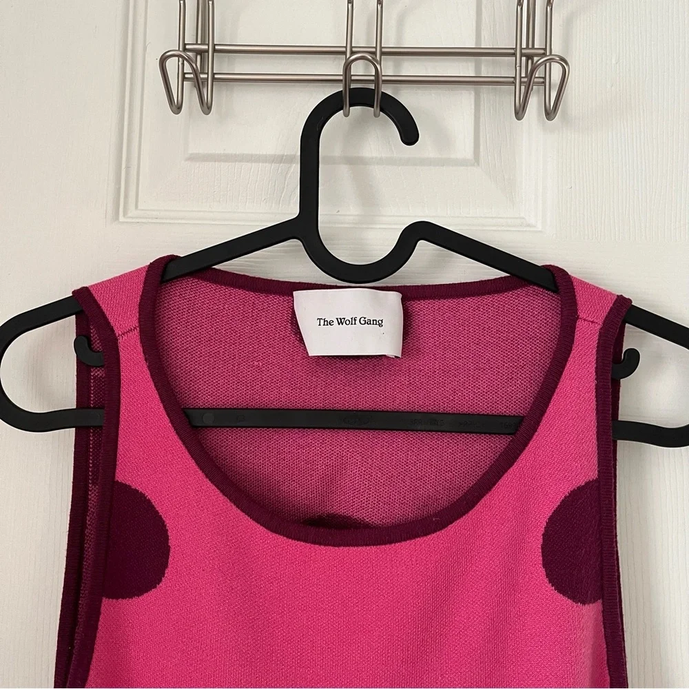 EUC The Wolf Gang Mira Sleeveless Knit Maxi Dress size Large - Picture 7 of 13